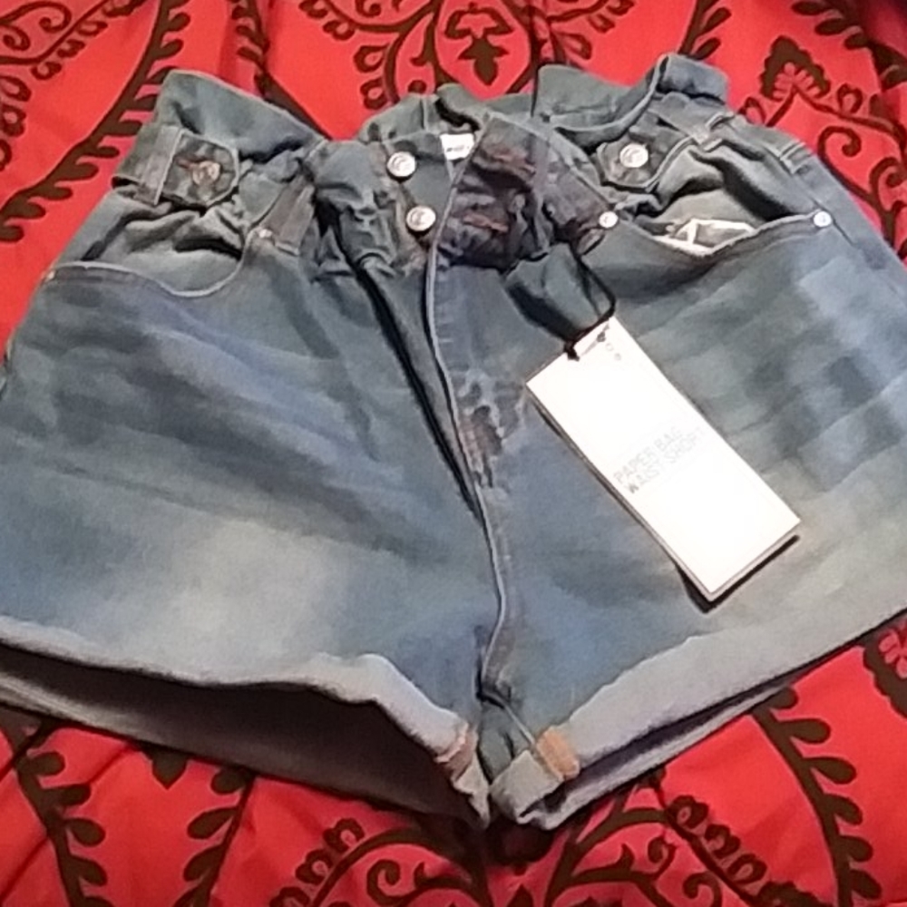 Blue jean shorts